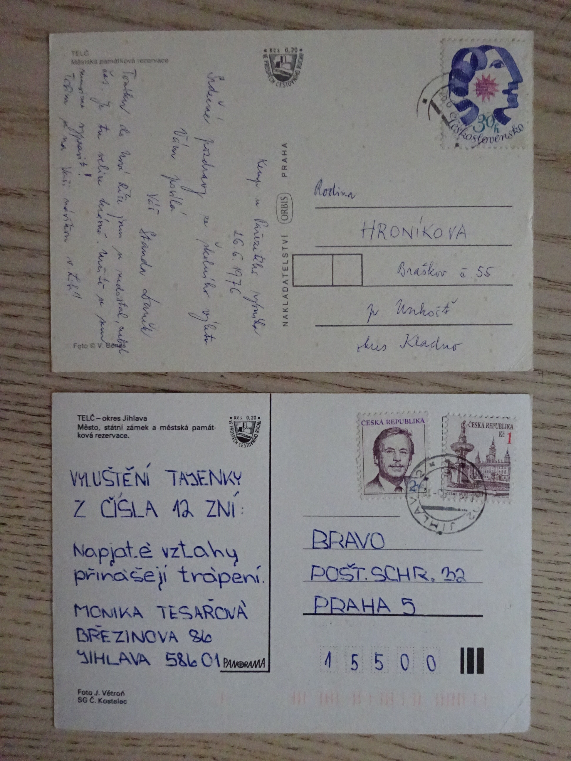 TELČ, OKRES JIHLAVA, 2 KUSY