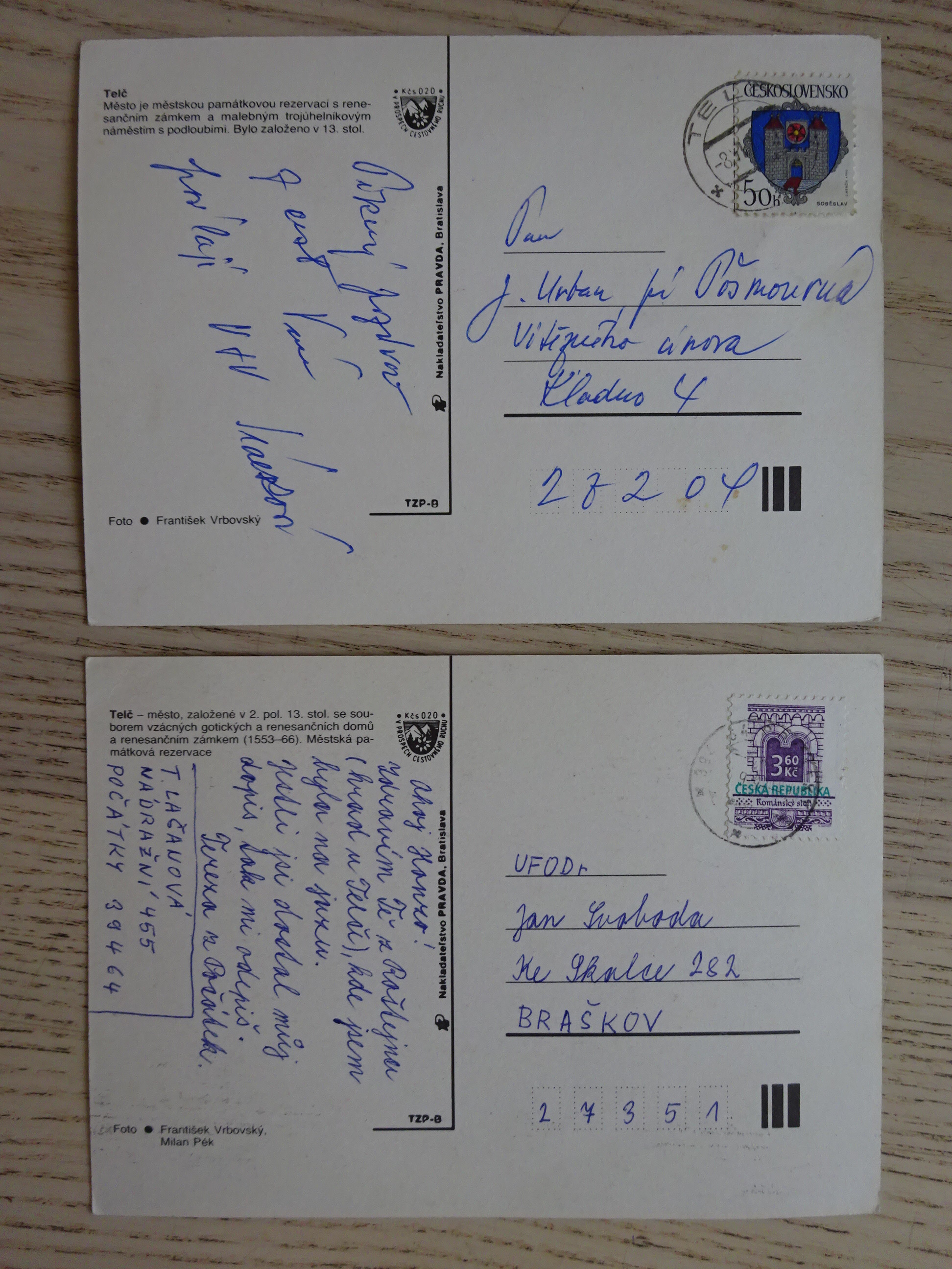 TELČ, OKRES JIHLAVA, 2 KUSY