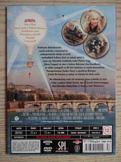 CESTA KOLEM SVĚTA ZA 80 DNÍ, DVD FILM