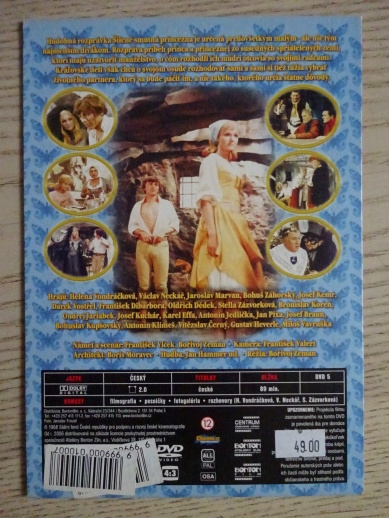 ŠÍLENĚ SMUTNÁ PRINCEZNA, DVD FILM