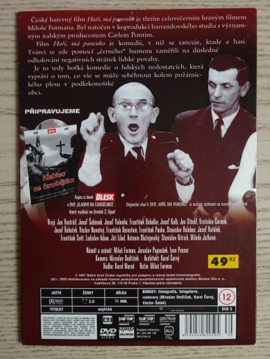 HOŘÍ, MÁ PANENKO, DVD FILM