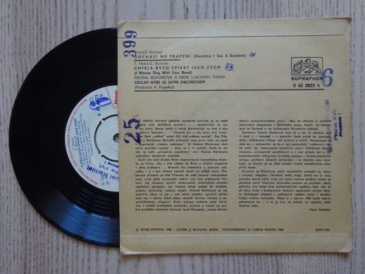 HELENA BLEHÁROVÁ, ODCHÁZÍ MÉ TRÁPENÍ, CHTĚLA BYCH ZPÍVAT JAKO ZVON, MALÁ DESKA