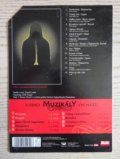 KRYSAŘ, BLESK MUZIKÁLY, CD HUDBA