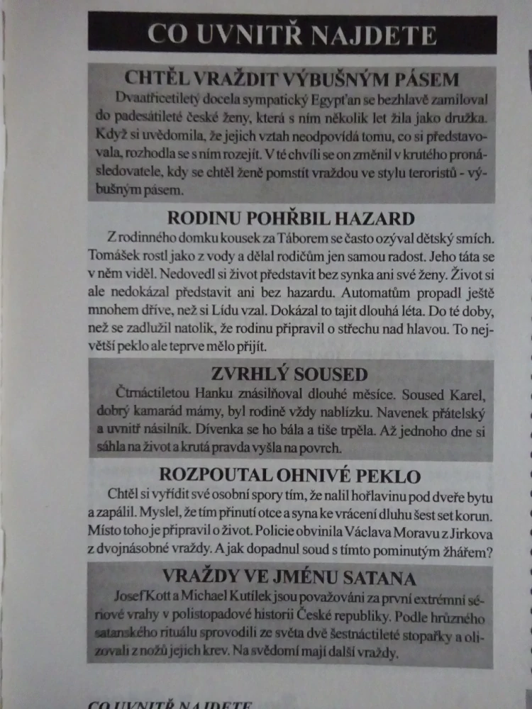 SKUTEČNÉ ZLOČINY Č. 36, **an