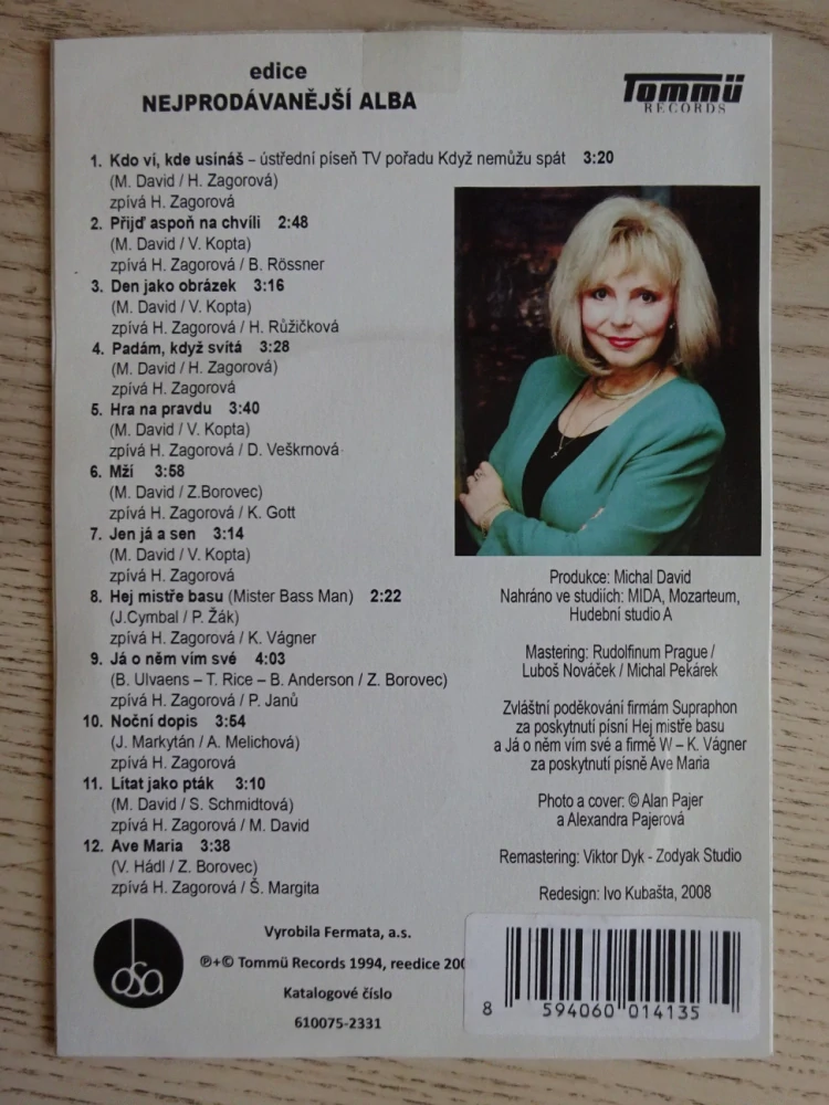 HANA ZAGOROVÁ A JEJÍ HOSTÉ, CD HUDBA