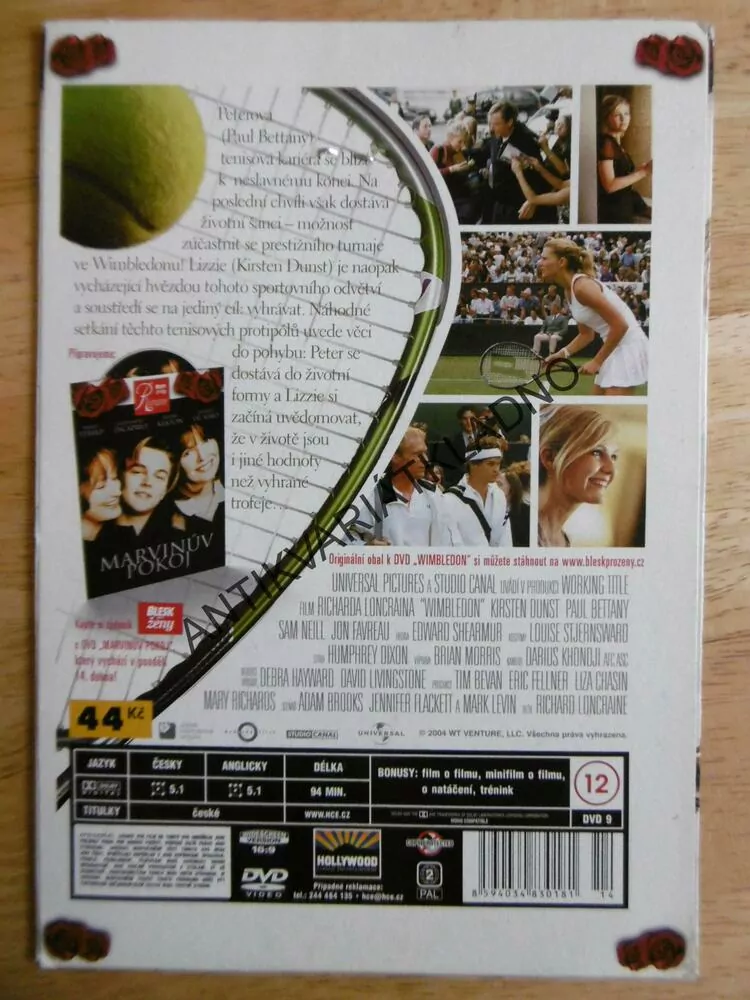 WIMBLEDON, DVD FILM 