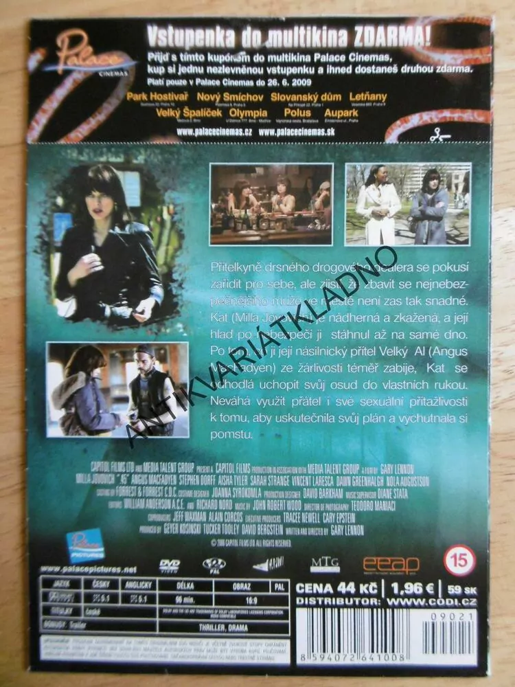 RÁŽE 45, DVD FILM 