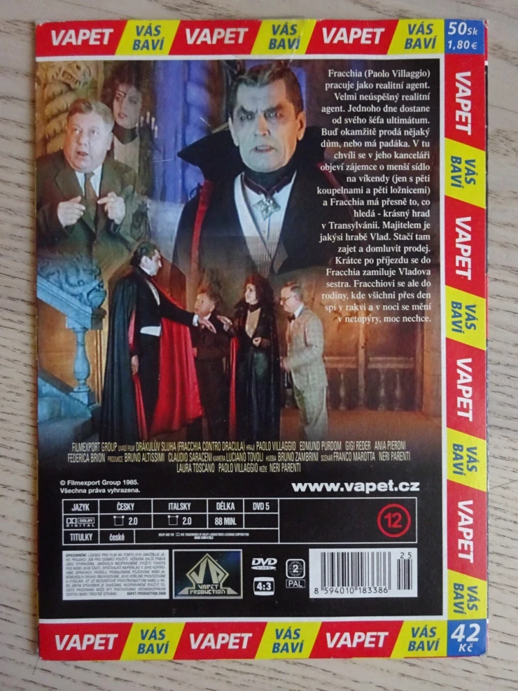 DRÁKULŮV SLUHA, DVD FILM