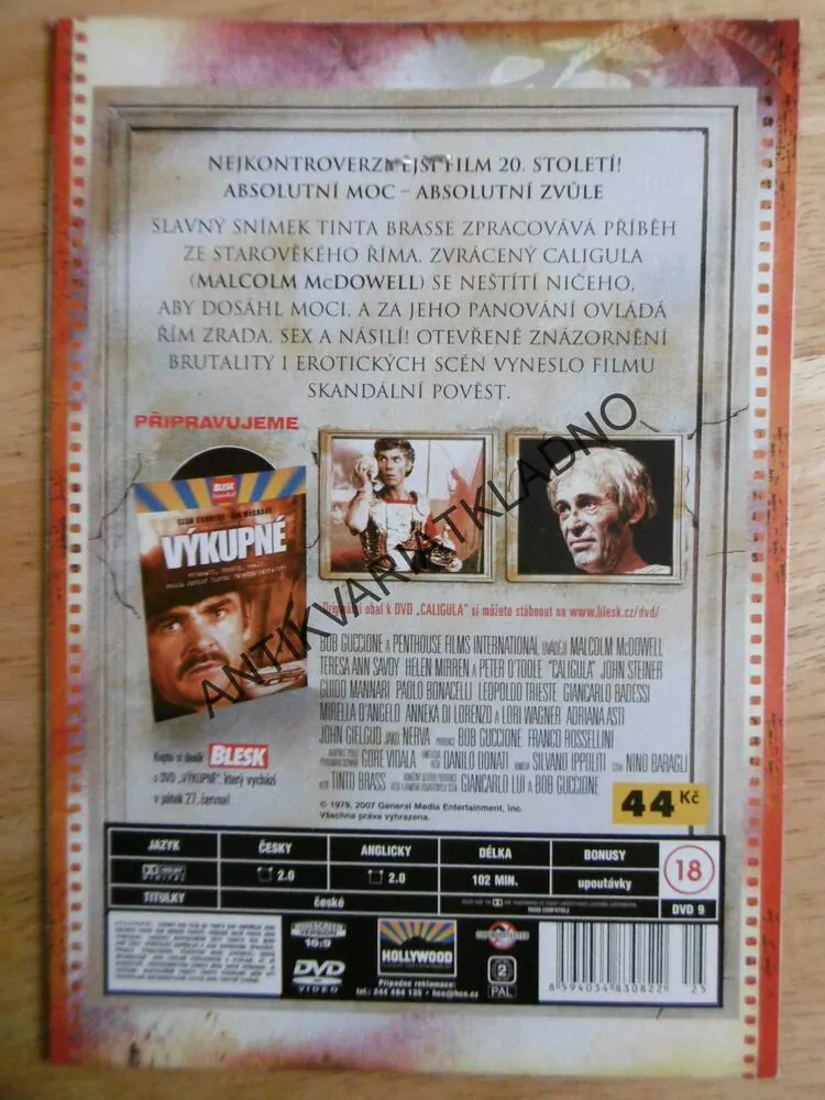 CALIGULA, DVD FILM 