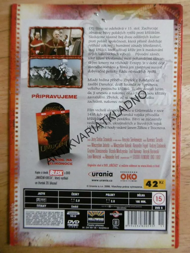 KŘIŽÁCI, DVD FILM