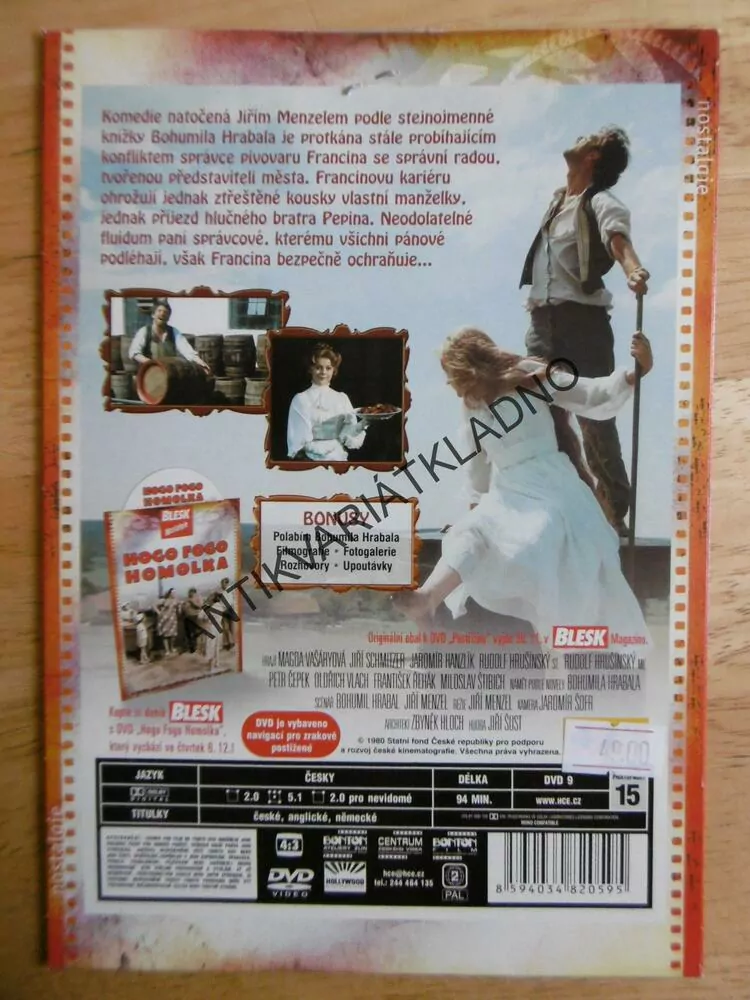 POSTŘIŽINY, DVD FILM 