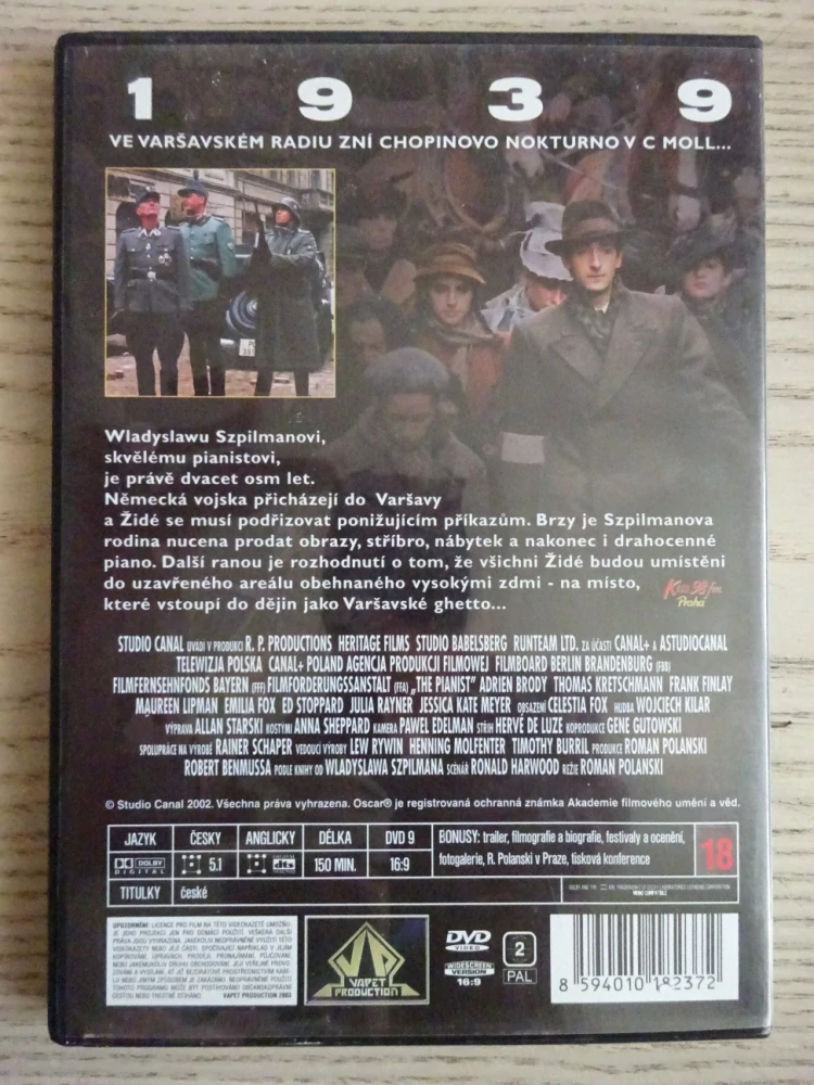 PIANISTA, DVD FILM