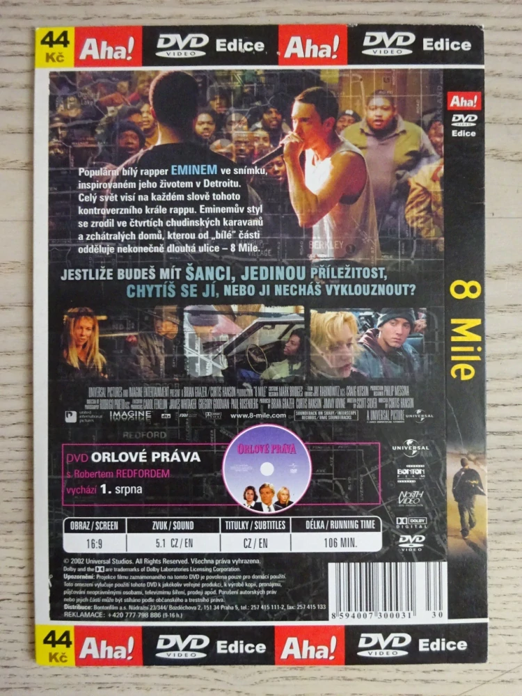 8 MILE, KIM BASINGER,  DVD FILM