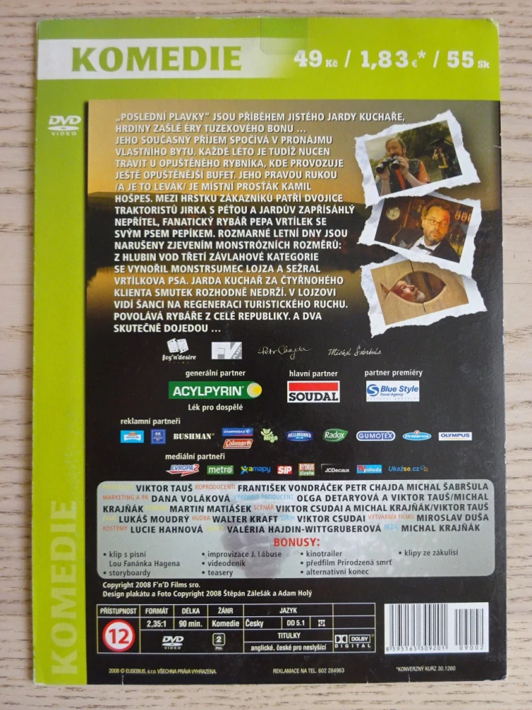 POSLEDNÍ PLAVKY, DVD FILM