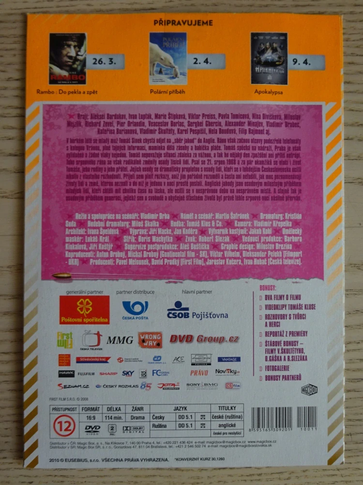 ANGLICKÉ JAHODY, DVD FILM ČR