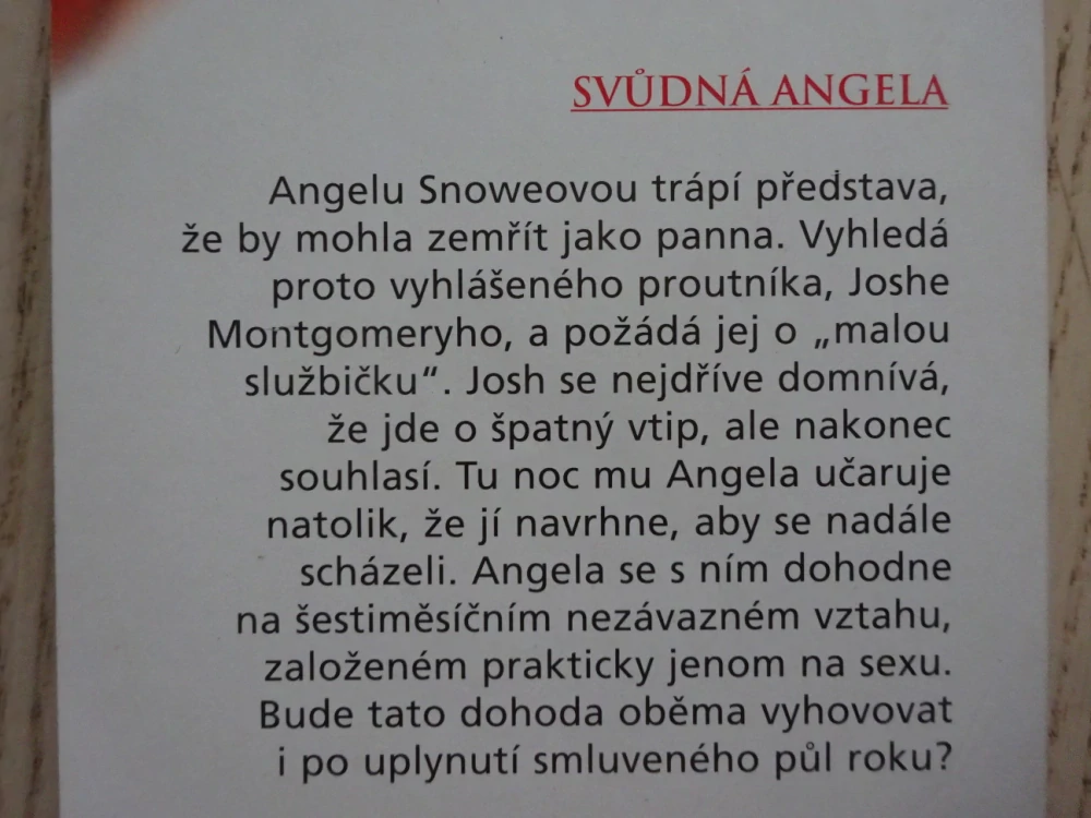SVŮDNÁ ANGELA, CATBY YARDLEY, **an