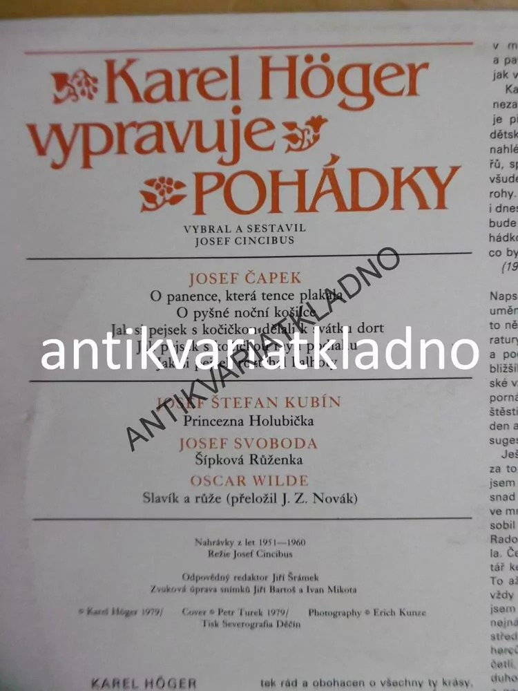 GRAMODESKA - KAREL HÖGER VYPRAVUJE POHÁDKY
