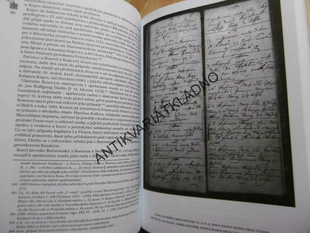 FRANCOUZSKÝ POŽÁR PRAHY,(1689),PAŽOUTOVÁ, P-A