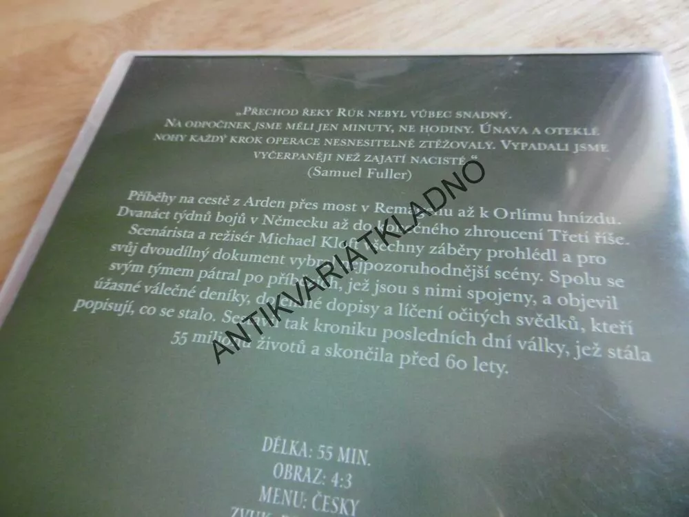 VÁLEČNÉ KAMERY Z ROKU 1945, DVD FILM DOKUMENT VÁLKA