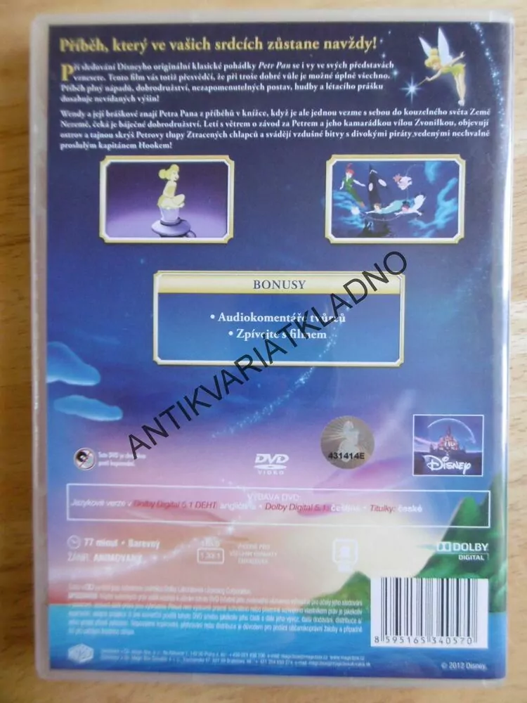 PETER PAN, DVD FILM