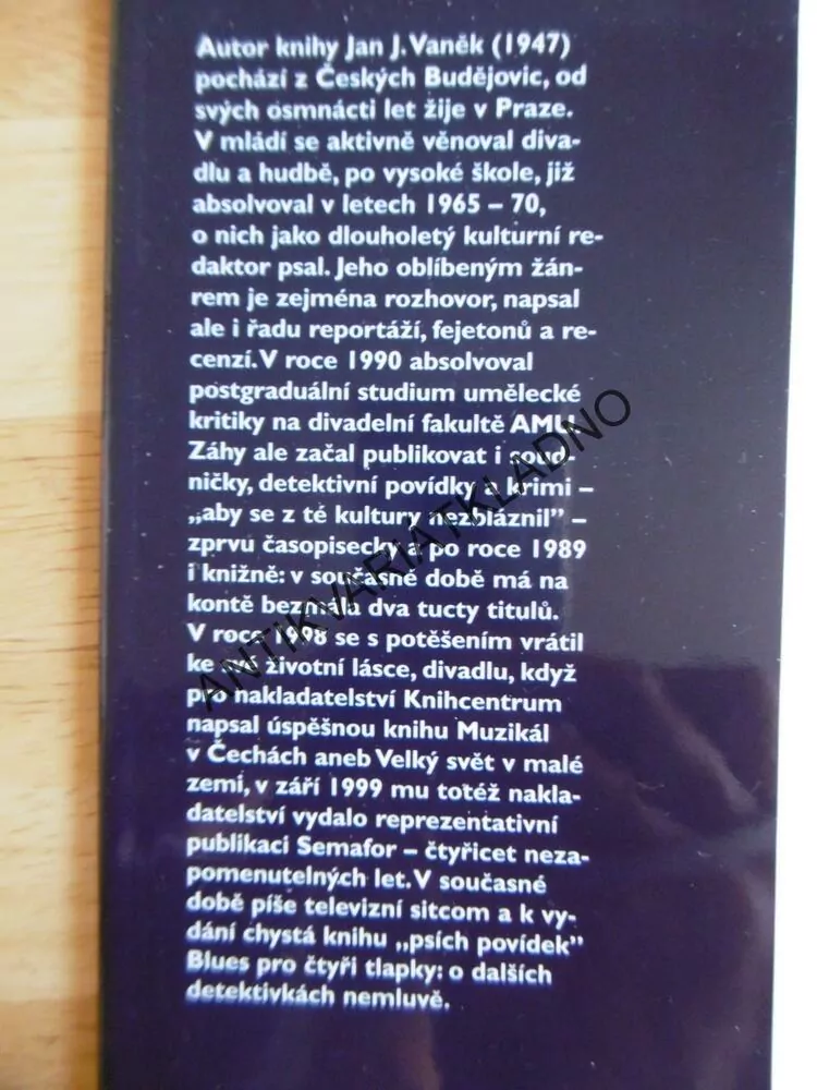 PETR NOVÁK, KLAUN CO CHODIL PO ŠPIČKÁCH, JAN J. VANĚK