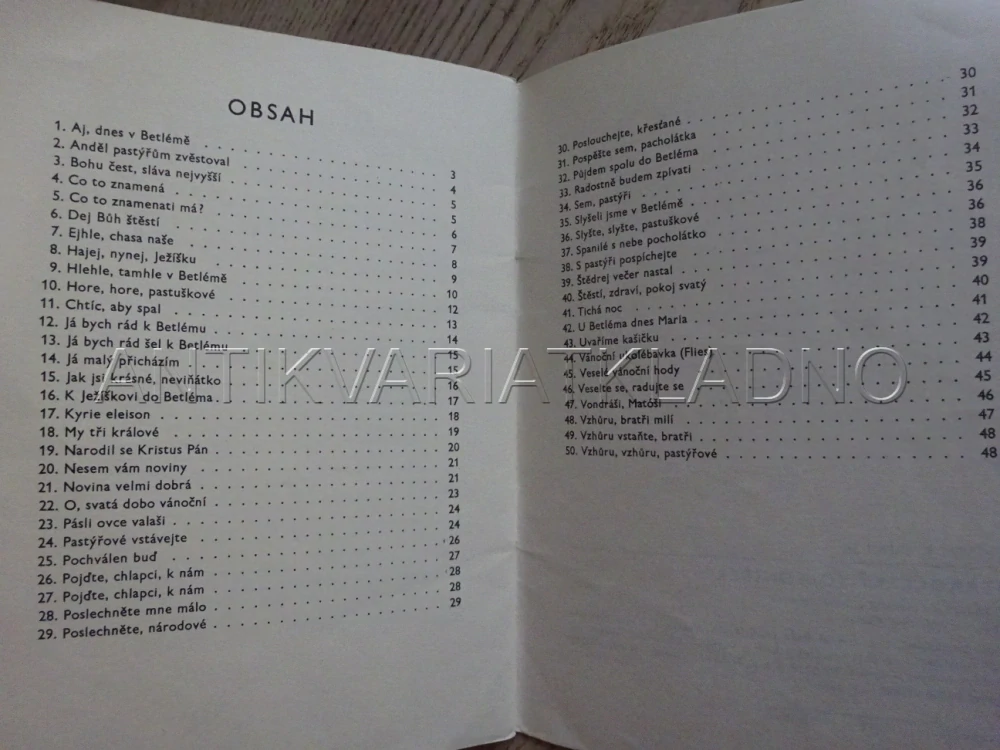STAROČESKÝ KOLEDNÍČEK, KOLEDY ZPĚVNÍK, **an