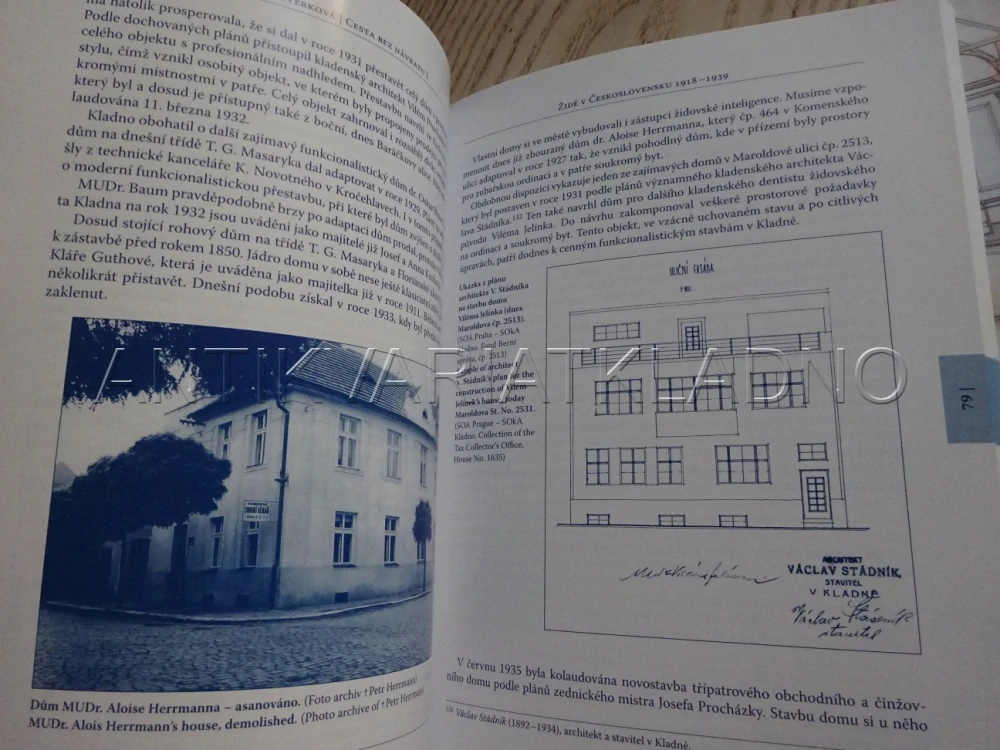 CESTA BEZ NÁVRATU I-II, kladenská židovská obec 1853-1942, KLADNO, IRENA VEVERKOVÁ, **an