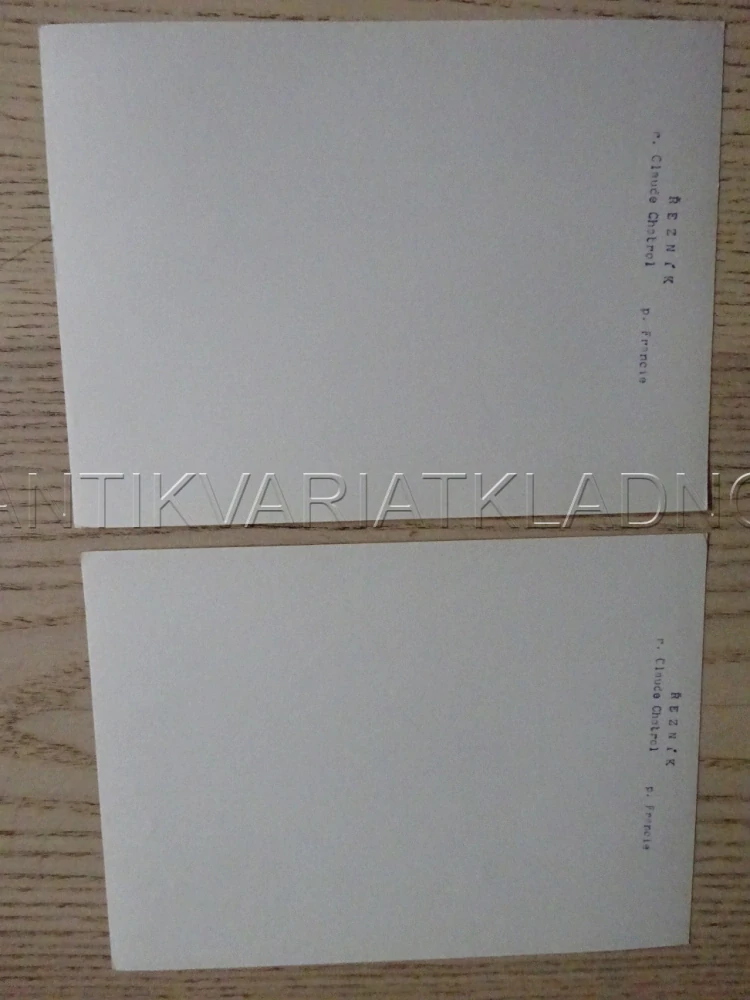 FOTOGRAFIE - JEAN YANNE, ŘEZNÍK, 2 KUSY
