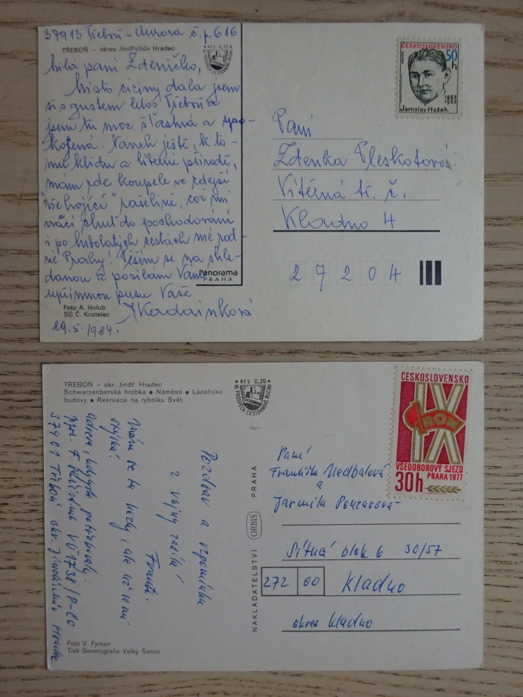 TŘEBOŇ, OKRES JINDŘICHŮV HRADEC, 2 KUSY