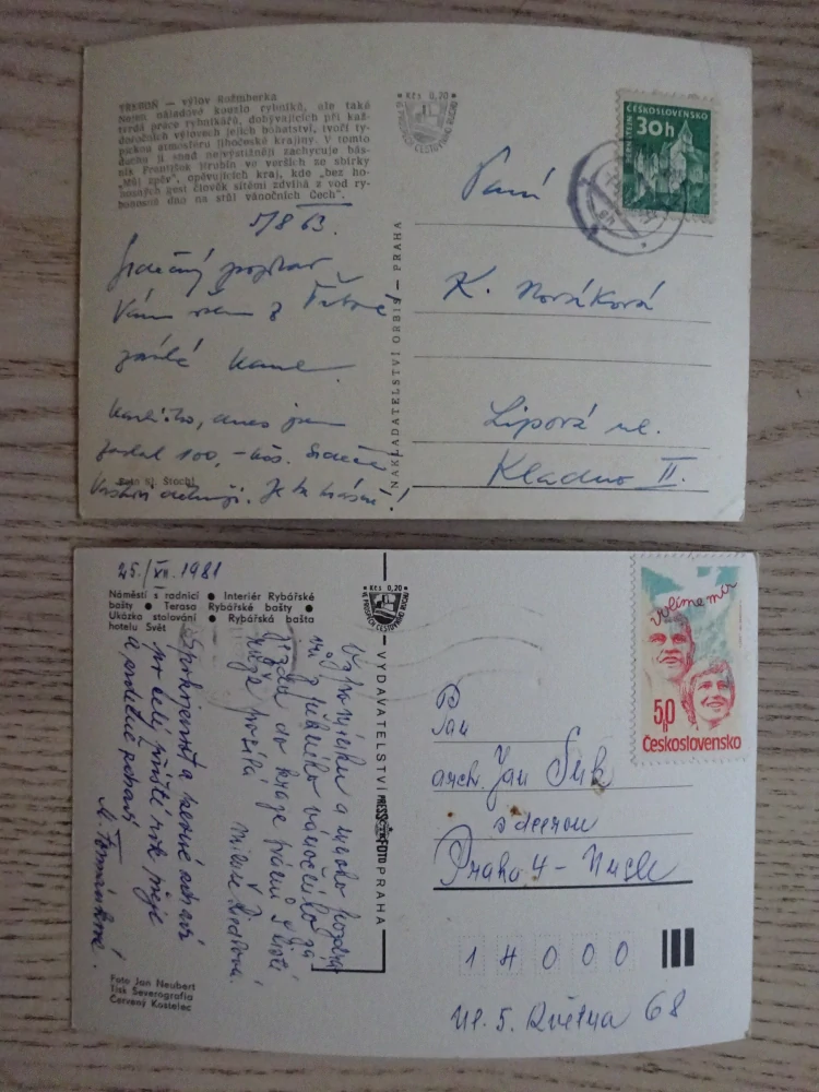 TŘEBOŇ, OKRES JINDŘICHŮV HRADEC, 2 KUSY