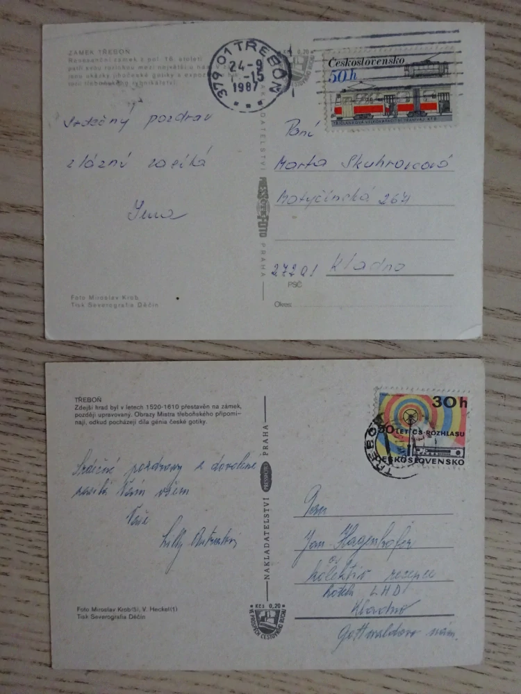 TŘEBOŇ, OKRES JINDŘICHŮV HRADEC, 2 KUSY