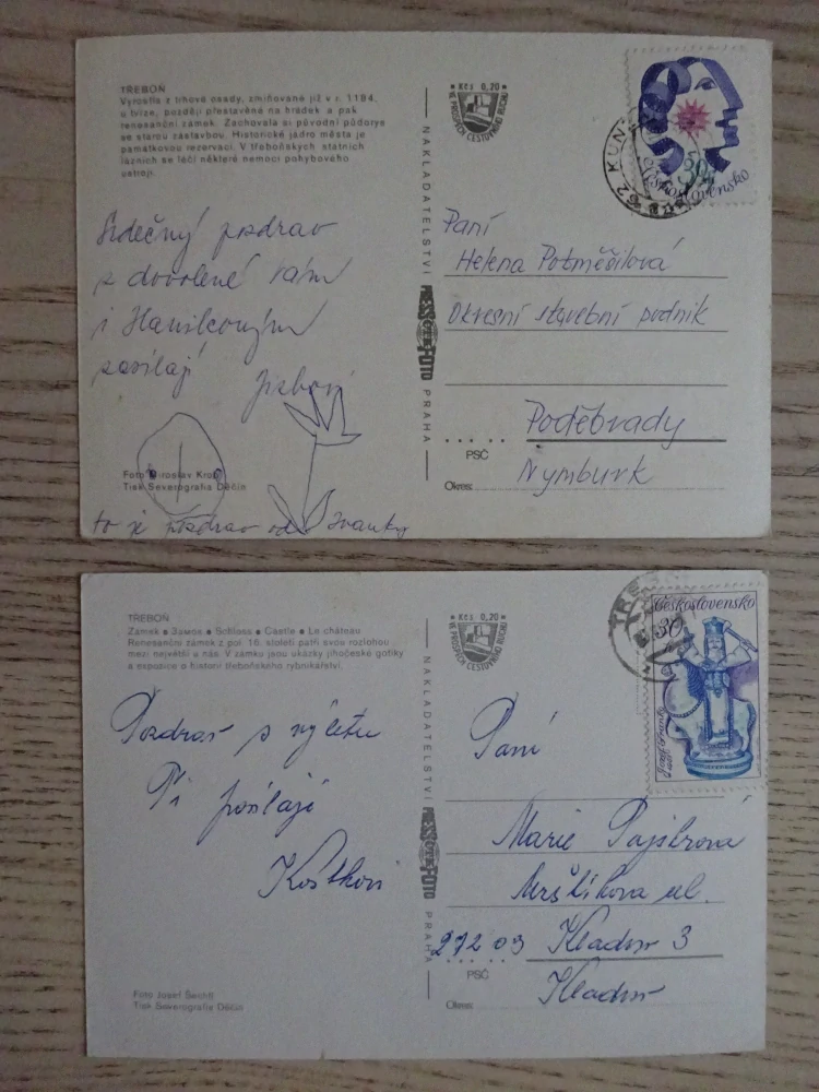 TŘEBOŇ, OKRES JINDŘICHŮV HRADEC, 2 KUSY