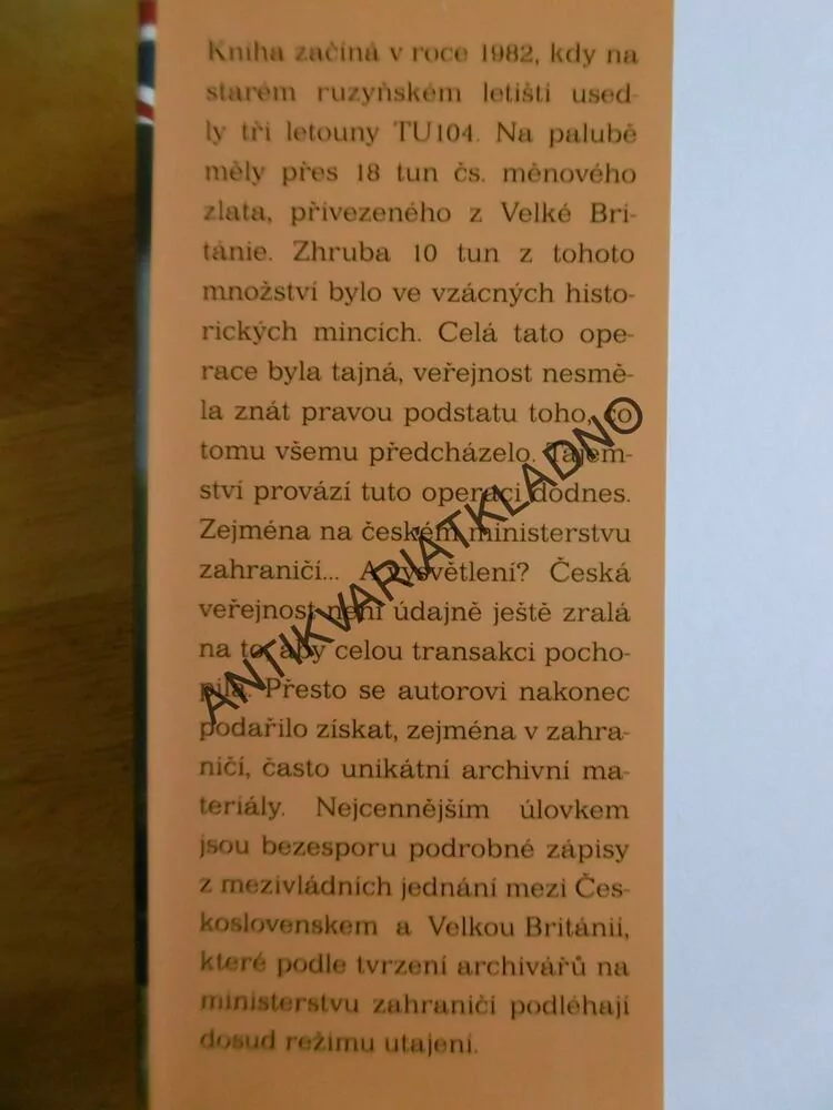 KAM ZMIZEL ZLATÝ POKLAD REPUBLIKY,MOTL,