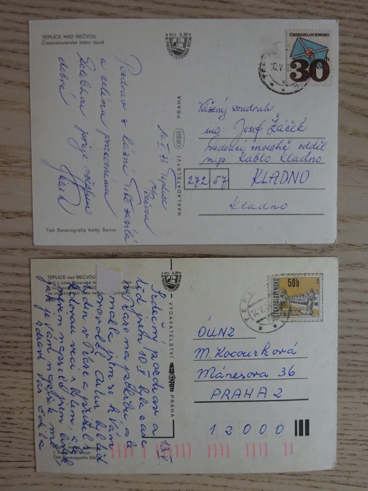 TEPLICE NAD BEČVOU, OKRES PŘEROV, 2 KUSY