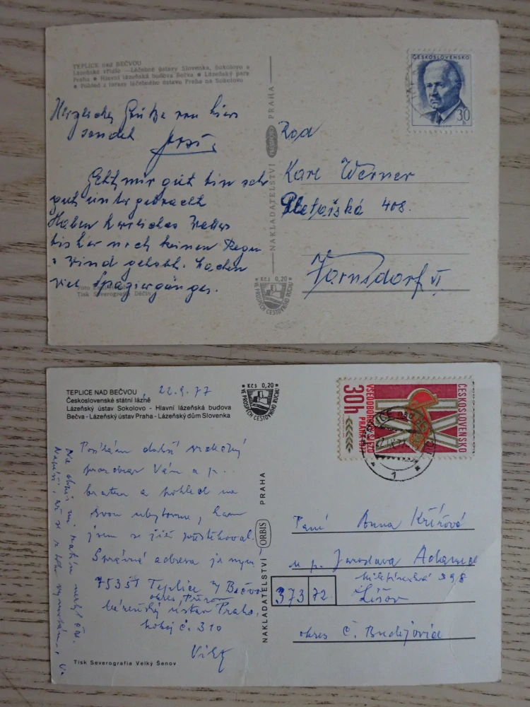 TEPLICE NAD BEČVOU, OKRES PŘEROV, 2 KUSY