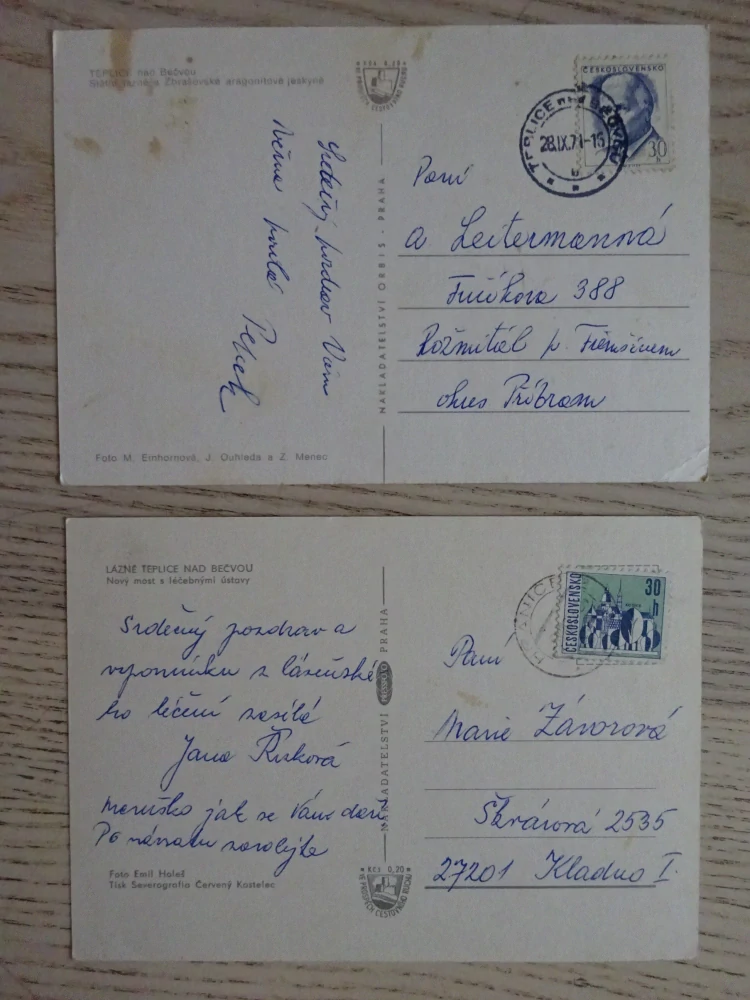 TEPLICE NAD BEČVOU, OKRES PŘEROV, 2 KUSY