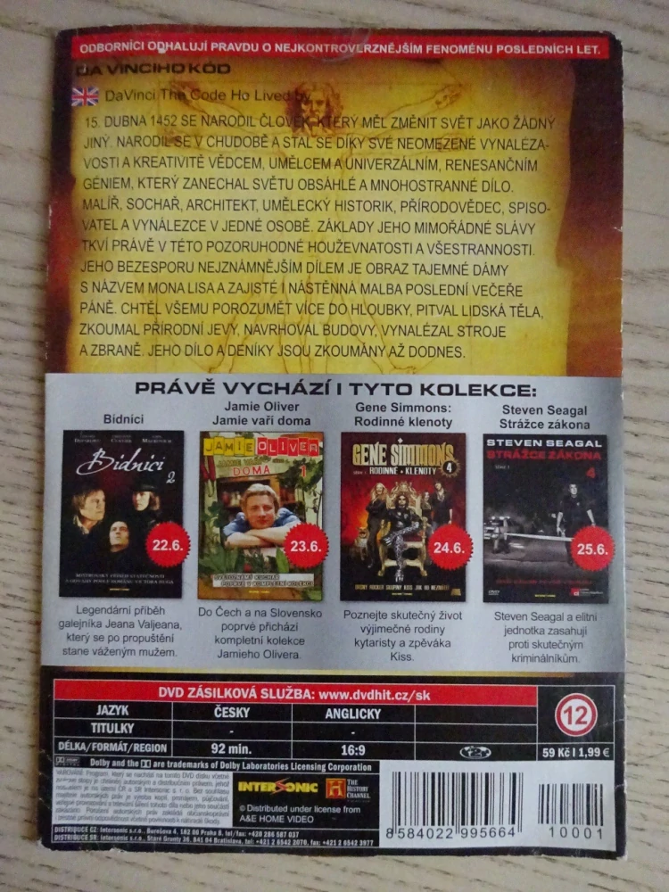 DA VINCIHO KÓD, DVD FILM