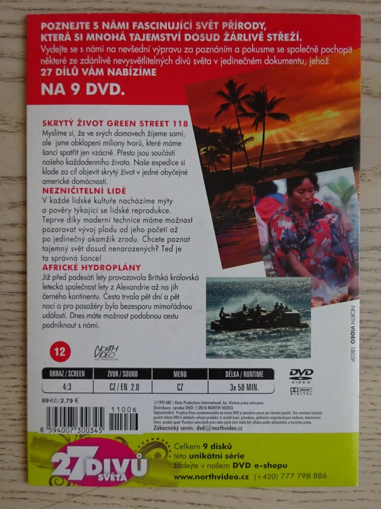 27 DIVŮ SVĚTA, DISK 9, DVD FILM DOKUMENT