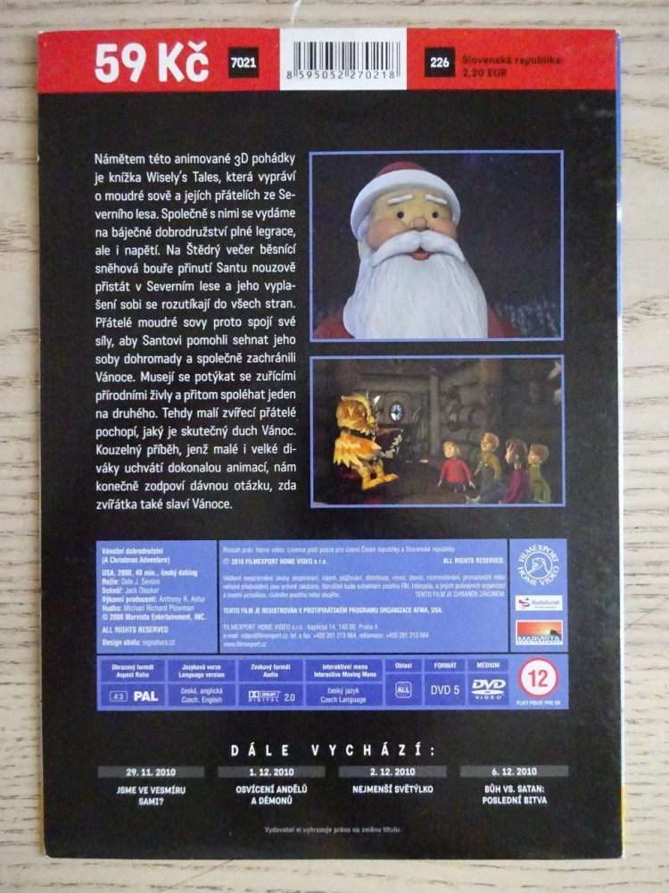 VÁNOČNÍ DOBBODRUŽSTVÍ, DVD FILM