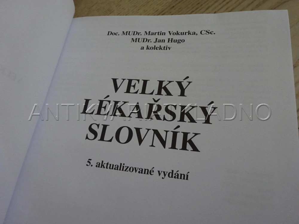 VELKÝ LÉKAŘSKÝ SLOVNÍK, HUGO, VOKURKA A KOLEKTIV, **an
