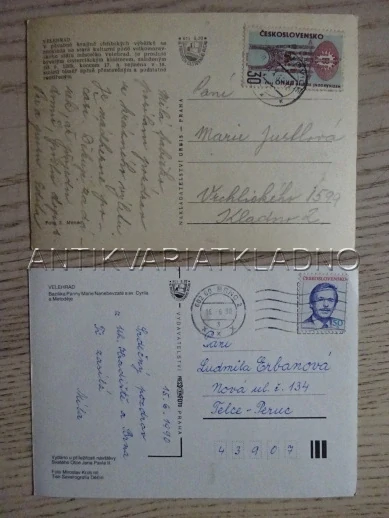 VELEHRAD, OKRES UHERSKÉ HRADIŠTĚ, 2 KUSY 