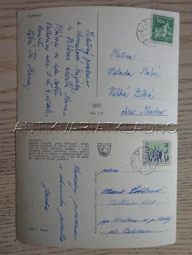 VELTRUSY, OKRES MĚLNÍK, 2 KUSY 