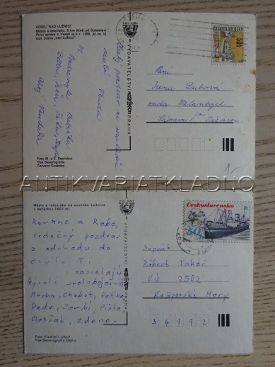 VESELÍ NAD LUŽNICÍ, OKRES TÁBOR, 2 KUSY