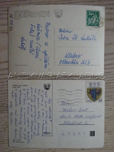 VESELÍ NAD LUŽNICÍ, OKRES TÁBOR, 2 KUSY