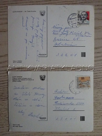 ZLATÁ KORUNA, OKRES ČESKÝ KRUMOV, 2 KUSY