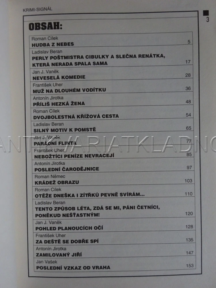 PŘÍLIŠ HEZKÁ ŽENA A DALŠÍ KRIMINÁLNÍ PŘÍBĚHY, **an
