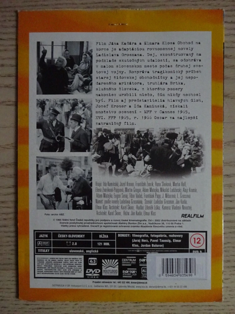 OBCHOD NA KORZE, DVD FILM ČR