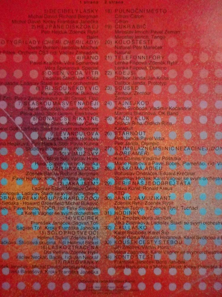 XXV. ALBUM SUPRAPHONU, KATAPULT, OLYMPIC, MICHAL DAVID, LP