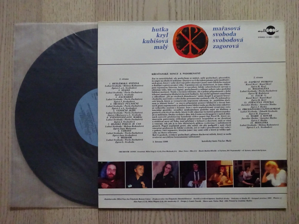KŘESŤANSKÉ SONGY A PODOBENSTVÍ, HUTKA, KRYL, KUBIŠOVÁ, MAŘASOVÁ, SVOBODOVI, ZAGOROVÁ, LP
