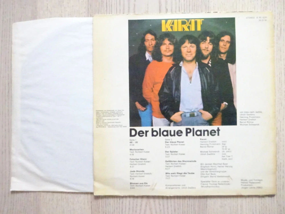 MODRÁ PLANETA, DER BLAUE PLANET, NĚMECKY, KARAT, LP
